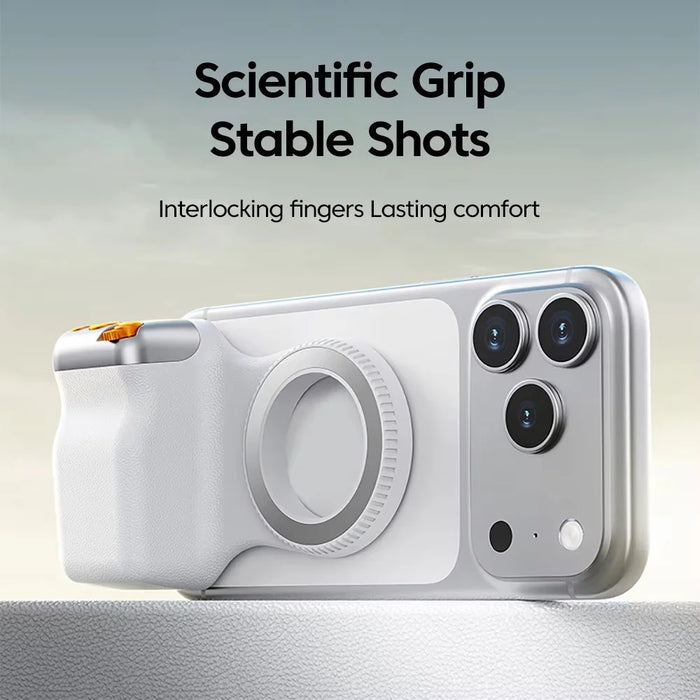 X Pro Magnetic Phone Photography Handle Bluetooth-compatible Remote Control Smartphone Camera Grip - 4