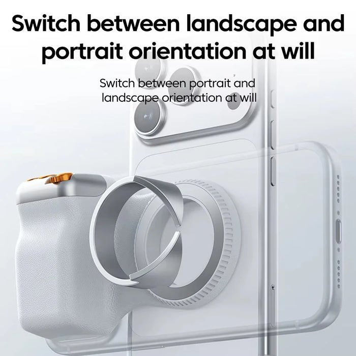X Pro Magnetic Phone Photography Handle Bluetooth-compatible Remote Control Smartphone Camera Grip - 6
