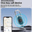 F15 Car Keychain Anti-Lost Tracker 2-in-1 Bluetooth-compatible Global Locator Compatible with Find My App for iOS - Black - 2