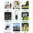 F15 Car Keychain Anti-Lost Tracker 2-in-1 Bluetooth-compatible Global Locator Compatible with Find My App for iOS - Black - 6