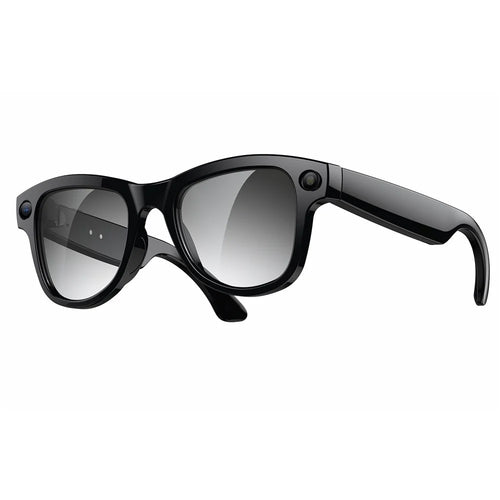 M02 AI Smart Glasses 8MP Camera 4K Video Recording Bluetooth-compatible 5.3 Translation Eyeglasses for Photography - Black Frame - 1