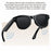 M02 AI Smart Glasses 8MP Camera 4K Video Recording Bluetooth-compatible 5.3 Translation Eyeglasses for Photography - Black Frame - 3