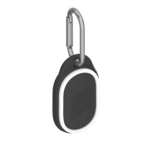 Silicone Case for Xiaomi Tag Bluetooth-compatible Tracker Dual Color Protective Cover with Carabiner Clip - White - 1