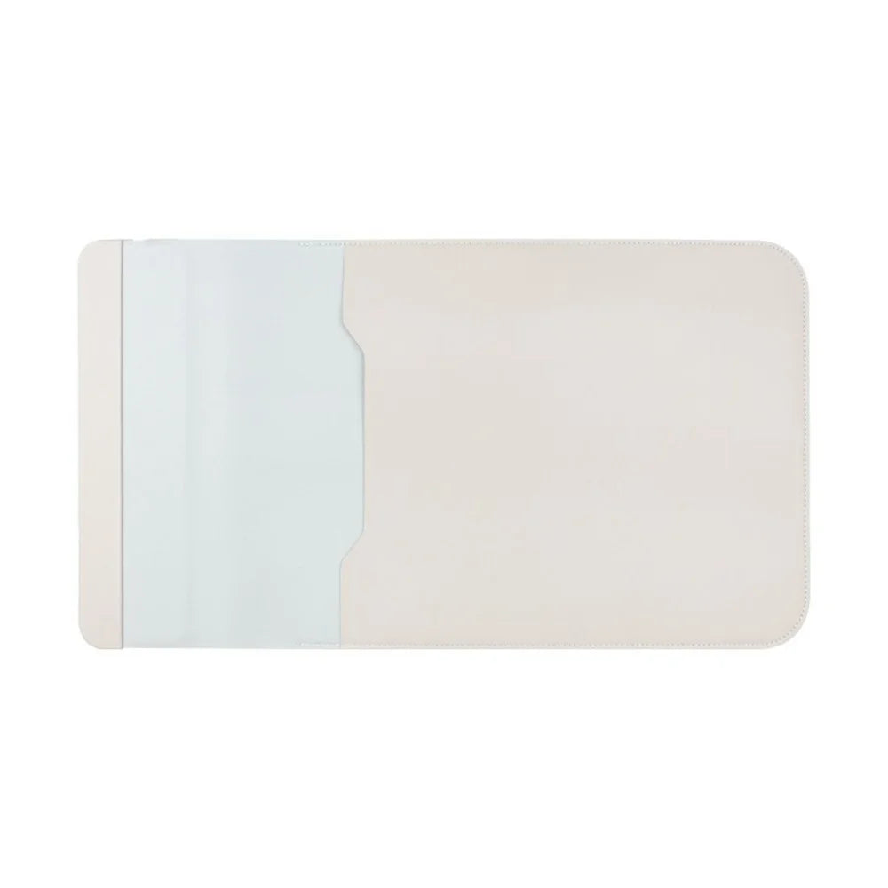 S112 3-in-1 Multifunctional PU Leather Laptop Sleeve with Magnetic Wireless 15W Fast Charging Pad Stand for Phone Earbuds - Grey - 6