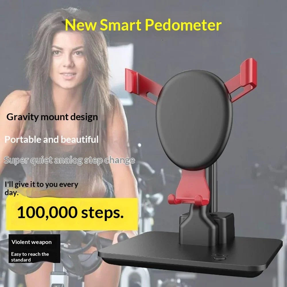 P2s Smart Phone Step Counter Phone Swing Device Super Quiet Variable Frequency Electromagnetic Separation Pedometer for Home Office - Black - 5