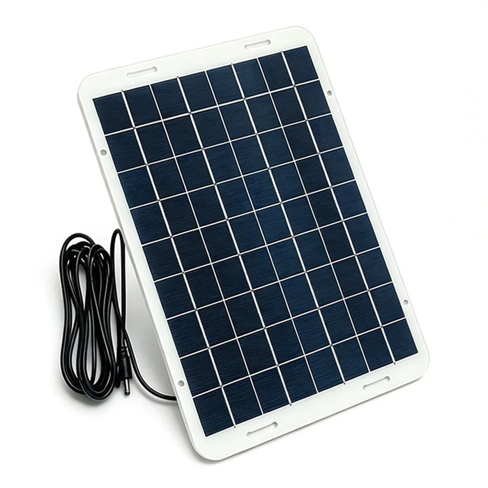 12W 18V Outdoor Solar Panel Portable Charger with DC5521 Connector and 3m Cable for 12V-18V Battery - 1