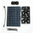 IP68 Waterproof 15W 18V Solar Panel Dual Fan Pet House Ventilation System with DC5521 Connector - 330x230mm - 1