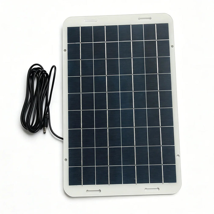 IP68 Waterproof 15W 18V Solar Panel Dual Fan Pet House Ventilation System with DC5521 Connector - 330x230mm - 3