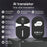 F8pro AI Magnetic Ultra-Thin Bluetooth-compatible Translator 170mAh 138 Languages Real-time Voice Text Translation Device for Meeting Travel - Black - 2