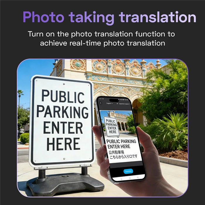 F8pro AI Magnetic Ultra-Thin Bluetooth-compatible Translator 170mAh 138 Languages Real-time Voice Text Translation Device for Meeting Travel - Black - 6