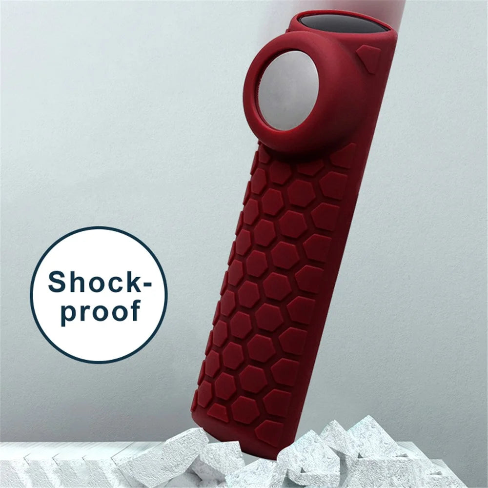 2-in-1 Remote Controller Bluetooth-compatible Tracker Silicone Protective Sleeve Cover for Apple AirTag Fire TV Stick 4K - Black - 3