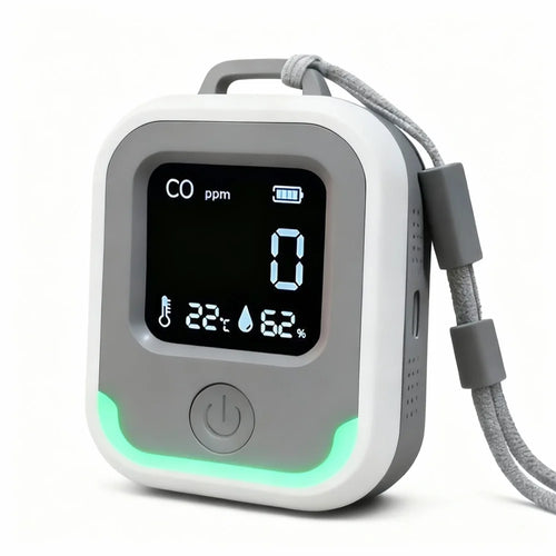 HD-600 Carbon Monoxide Detector 3 in 1 50PPM Alarm CO Detector Temperature Humidity Monitor for Camping RV - 1