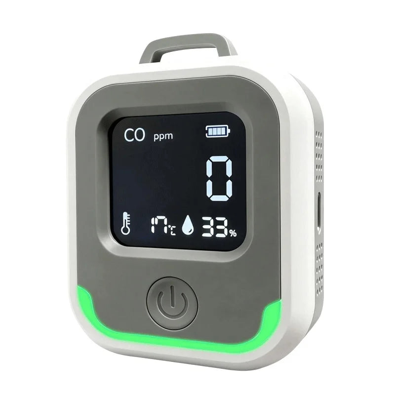 HD-600 Carbon Monoxide Detector 3 in 1 50PPM Alarm CO Detector Temperature Humidity Monitor for Camping RV - 2