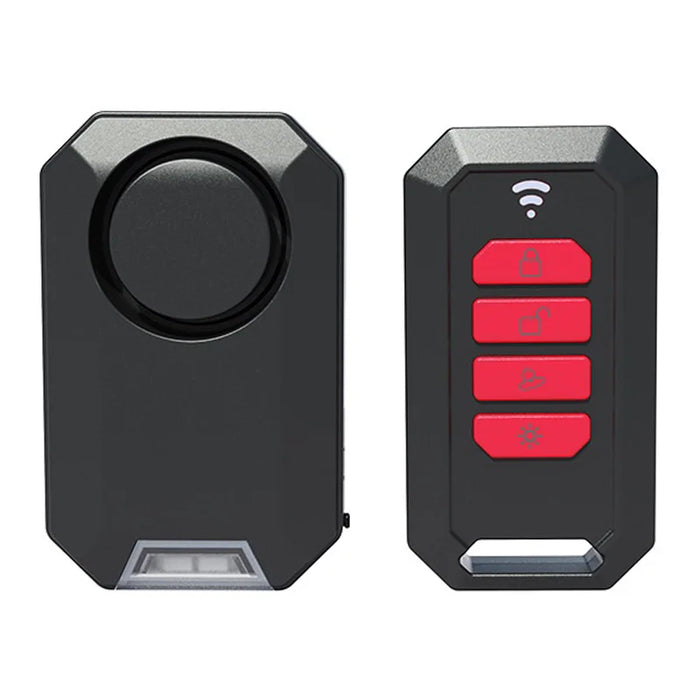Q100 Remote Control Bike Alarm 135dB Anti-Theft Security System with RGB Breathing Light for Cycling - With Remote Control - 1