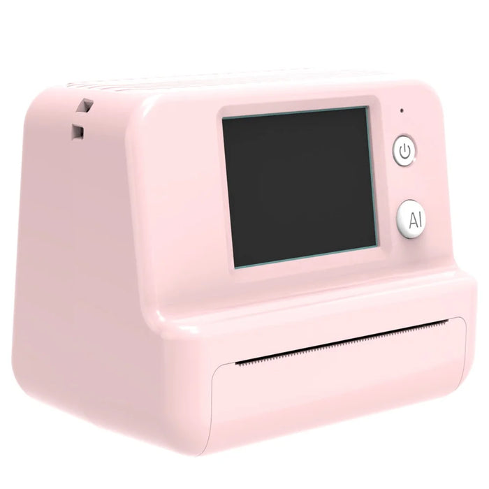 Q16 2.0 Inch Portable AI Voice Thermal Printer 200DPI Bluetooth-compatible WiFi Printing Device for Kids Drawing Label - Pink - 1