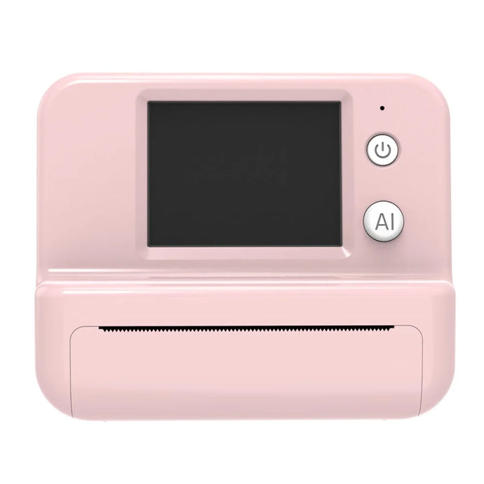 Q16 2.0 Inch Portable AI Voice Thermal Printer 200DPI Bluetooth-compatible WiFi Printing Device for Kids Drawing Label - Pink - 2