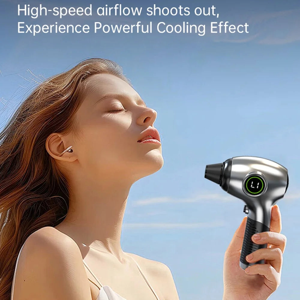 D21S Wireless Handheld Dust Blower 125000RPM Brushless Motor 200G Max Air Flow Duster with LED Display - 4