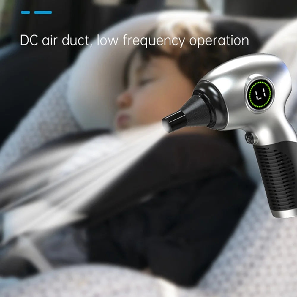 D21S Wireless Handheld Dust Blower 125000RPM Brushless Motor 200G Max Air Flow Duster with LED Display - 5