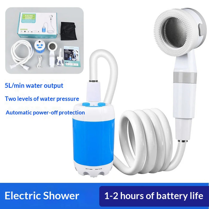 Portable Electric Shower Pump for Outdoor Camping IPX7 Waterproof Rechargeable Water Pump - Regular Version - 6