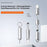 CS-02 3-in-1 Keychain Repair Tool Multi-function Portable SIM Card Ejector Pin Cleaning Brush Screwdriver for Phone Repair - Silver - 7