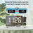 EN8836-C Large Screen LED Projection Clock 180 Degree Rotation Dual Alarms DST Desktop Digital Clock with Mirror Display for Bedroom Office - White Shell  /  White Word - 2