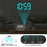 EN8836-C Large Screen LED Projection Clock 180 Degree Rotation Dual Alarms DST Desktop Digital Clock with Mirror Display for Bedroom Office - White Shell  /  White Word - 6