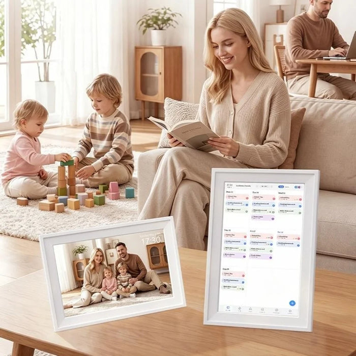 15.6 Inch Smart Digital Calendar Touch Screen Family Schedule Organizer WiFi Clock Photo Frame (App: Fotocube) - US Plug - 6