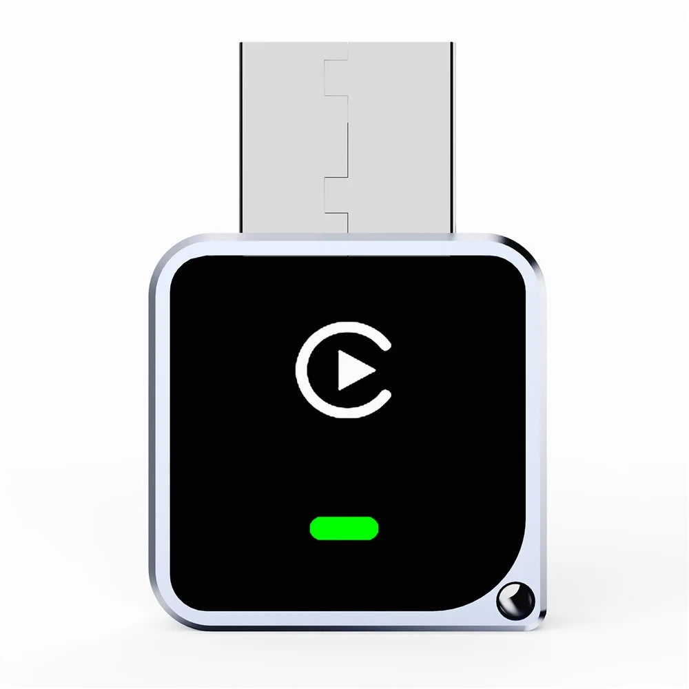 CM102 Wireless CarPlay Adapter Android Auto Converter 2-in-1 WiFi 6 Bluetooth-compatible 5.3 USB Adapter for Car - Black - 3