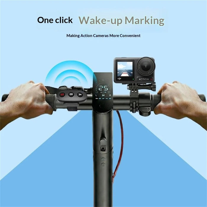 D09 Action Camera Remote Control 3-Button Bluetooth-compatible Controller for DJI GoPro Insta360 Smartphone - Black - 3