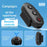 D09 Action Camera Remote Control 3-Button Bluetooth-compatible Controller for DJI GoPro Insta360 Smartphone - Black - 4
