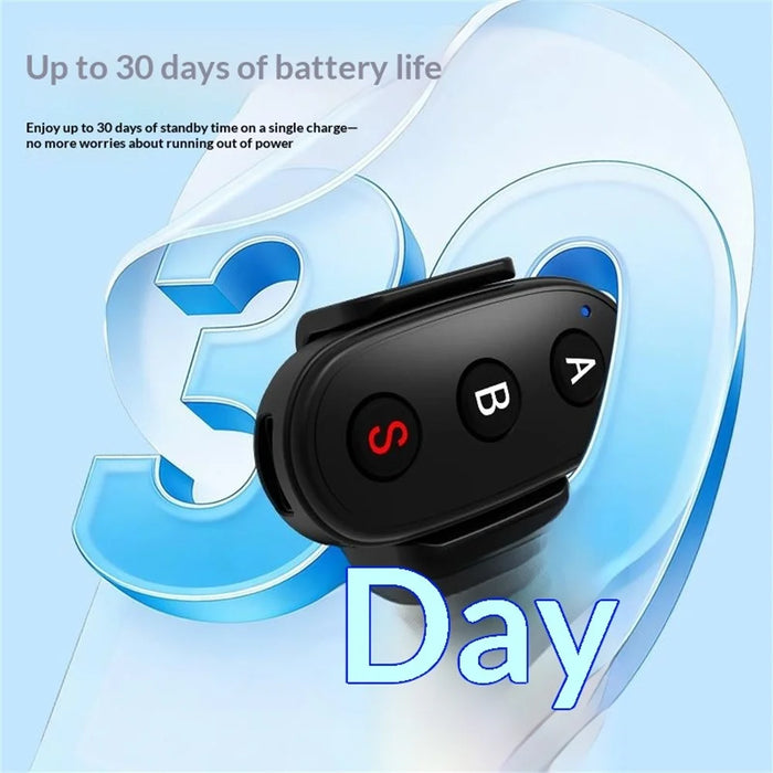 D09 Action Camera Remote Control 3-Button Bluetooth-compatible Controller for DJI GoPro Insta360 Smartphone - Black - 6