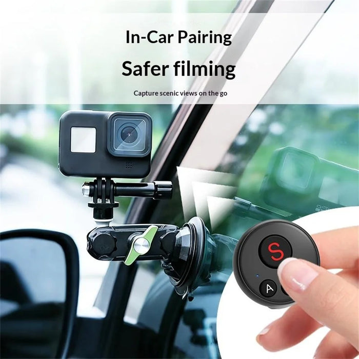 D11 Wearable Action Camera Controller for DJI Action / GoPro / Insta360 / Smartphone Bluetooth-compatible Remote Control Ring - Black - 3