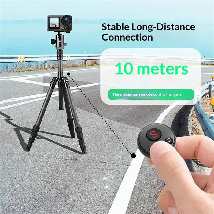 D11 Wearable Action Camera Controller for DJI Action / GoPro / Insta360 / Smartphone Bluetooth-compatible Remote Control Ring - Black - 4