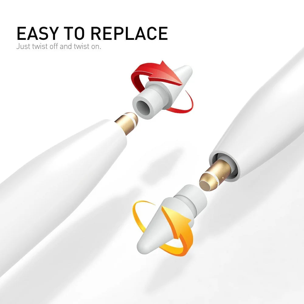 AHASTYLE WG24-P 4Pcs Pencil Tips Replacement for Apple Pencil Pro /  (1st Generation) / (USB-C) / (2nd Generation) / (1st Generation) with Storage Box - 4