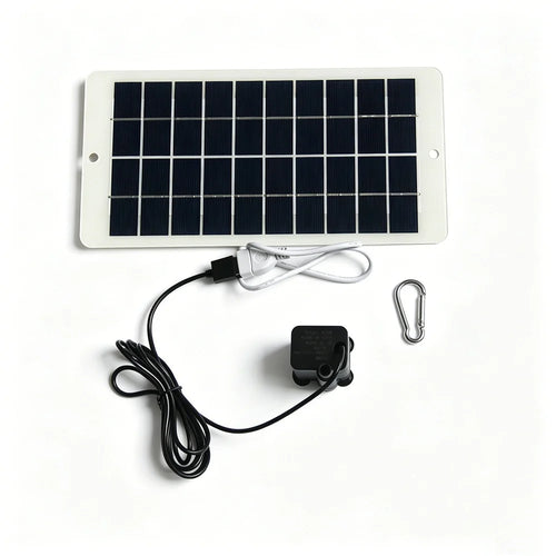 4.5W Solar Fountain Pump Kit 5V Solar Panel Water Pump with USB Output for Garden Pond Fountain Camping - 1