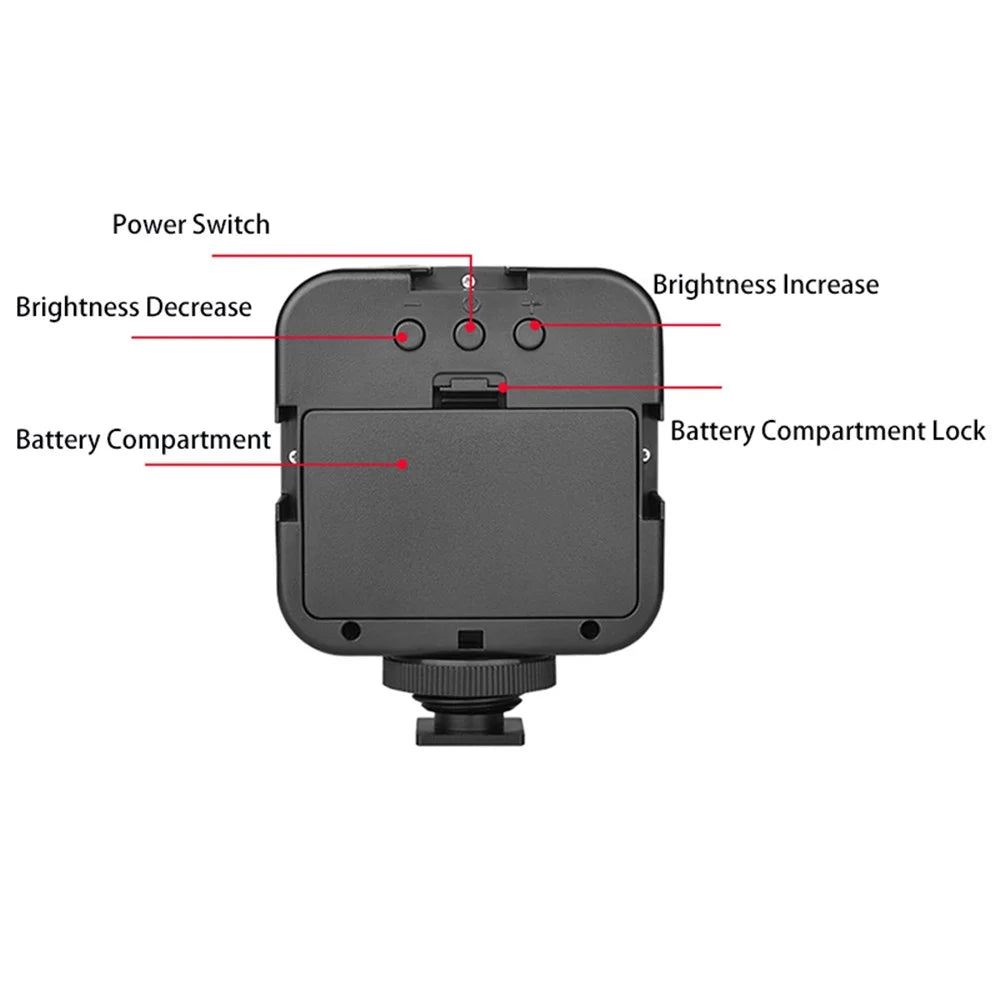 YELANGU LED01 49 LED Fill Light 6500K LED Video Light for DSLR Camera Video Camcorder Smartphone - 4