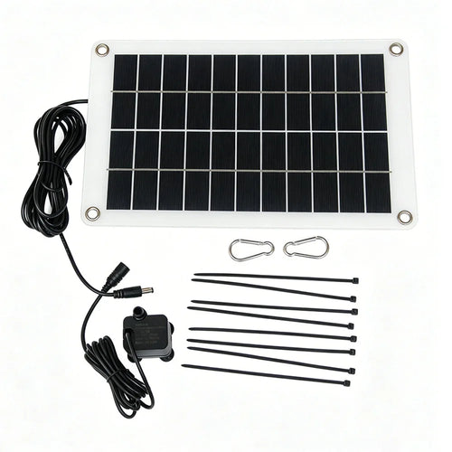 10W 12V Solar Panel Water Pump Fountain Kit 180L/h Outdoor Garden Pond with DC Pump - 1