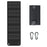 12W Solar Panel Charger 5-Fold Portable Solar Power Bank with USB-C Output for Outdoor Camping - Black - 1