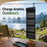 10W Solar Panel Charger 4-Fold Portable Power Bank with USB-C Output for Outdoor Camping - Black - 4