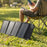 10W Solar Panel Charger 4-Fold Portable Power Bank with USB-C Output for Outdoor Camping - Black - 5