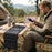 10W Solar Panel Charger 4-Fold Portable Power Bank with USB-C Output for Outdoor Camping - Black - 6