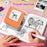X7 Bluetooth-compatible Pocket Thermal Printer Inkless 200DPI Mini Printing Machine for Labels Photos Stickers - Orange - 3