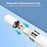 AHASTYLE WE41 USB-C to Pencil Adapter Kit for Apple Pencil (1st Generation) Bluetooth-compatible Pairing with Replacement Tips + Magnetic Cap - White - 6