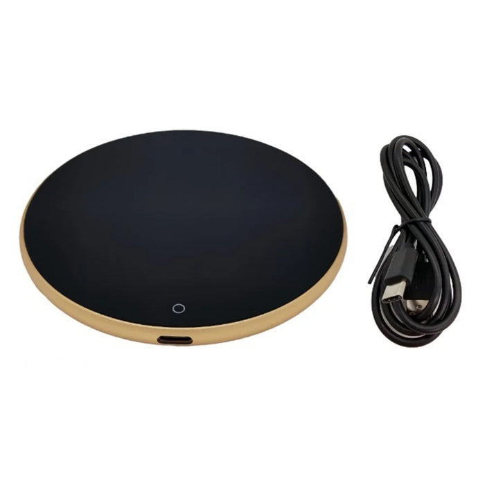 RY-002 Heating Cup Warmer Pad Coaster Constant Temperature Glass Coffee Tea Mug Warmer - Gold - 1