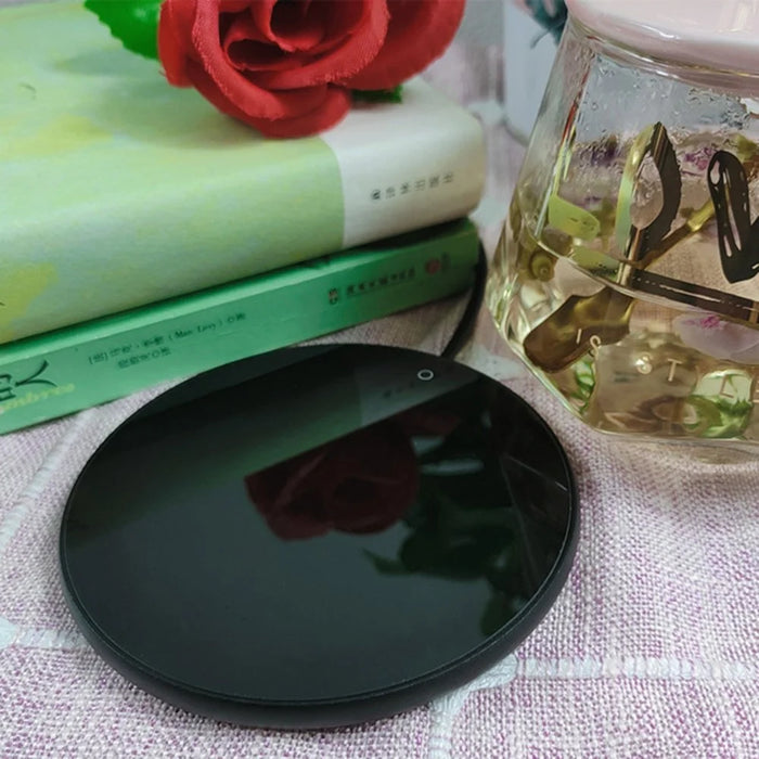 RY-002 Heating Cup Warmer Pad Coaster Constant Temperature Glass Coffee Tea Mug Warmer - Gold - 5