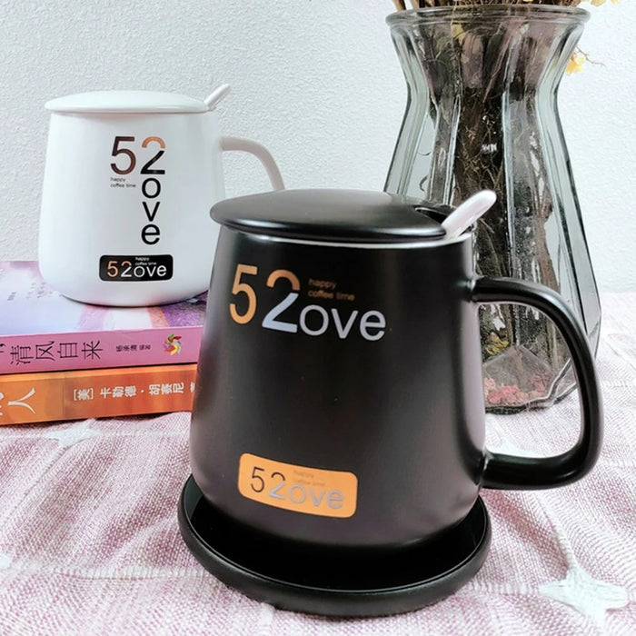 RY-002 Heating Cup Warmer Pad Coaster Constant Temperature Glass Coffee Tea Mug Warmer - Gold - 7
