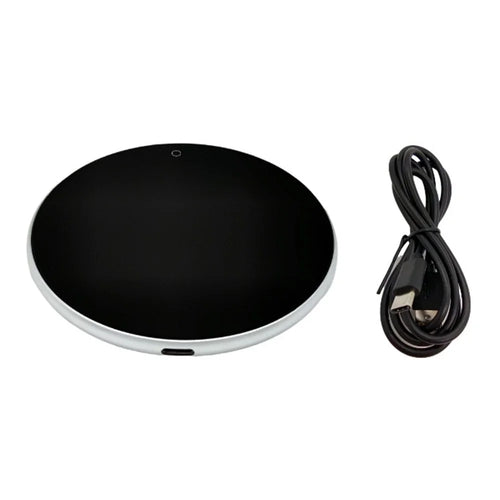 RY-010 USB Heating Cup Warmer Pad Coaster 3 Speed Touch Control Smart Temperature Coffee Mug Warmer - Silver - 1