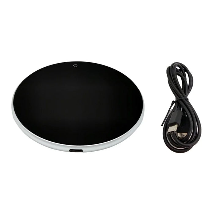 RY-010 USB Heating Cup Warmer Pad Coaster 3 Speed Touch Control Smart Temperature Coffee Mug Warmer - Silver - 1