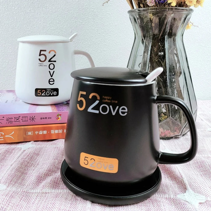 RY-008 USB Mug Warmer Cup Warmer Gravity Sensor 3-Level Temperature Control Coaster for Coffee Tea - Silver - 3