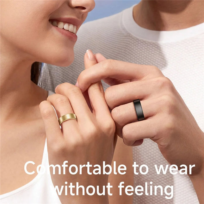R88 Smart Ring Sleep Heart Rate Blood Oxygen Monitor Fitness Tracker with Charging Case - Red / Size 7 - 2